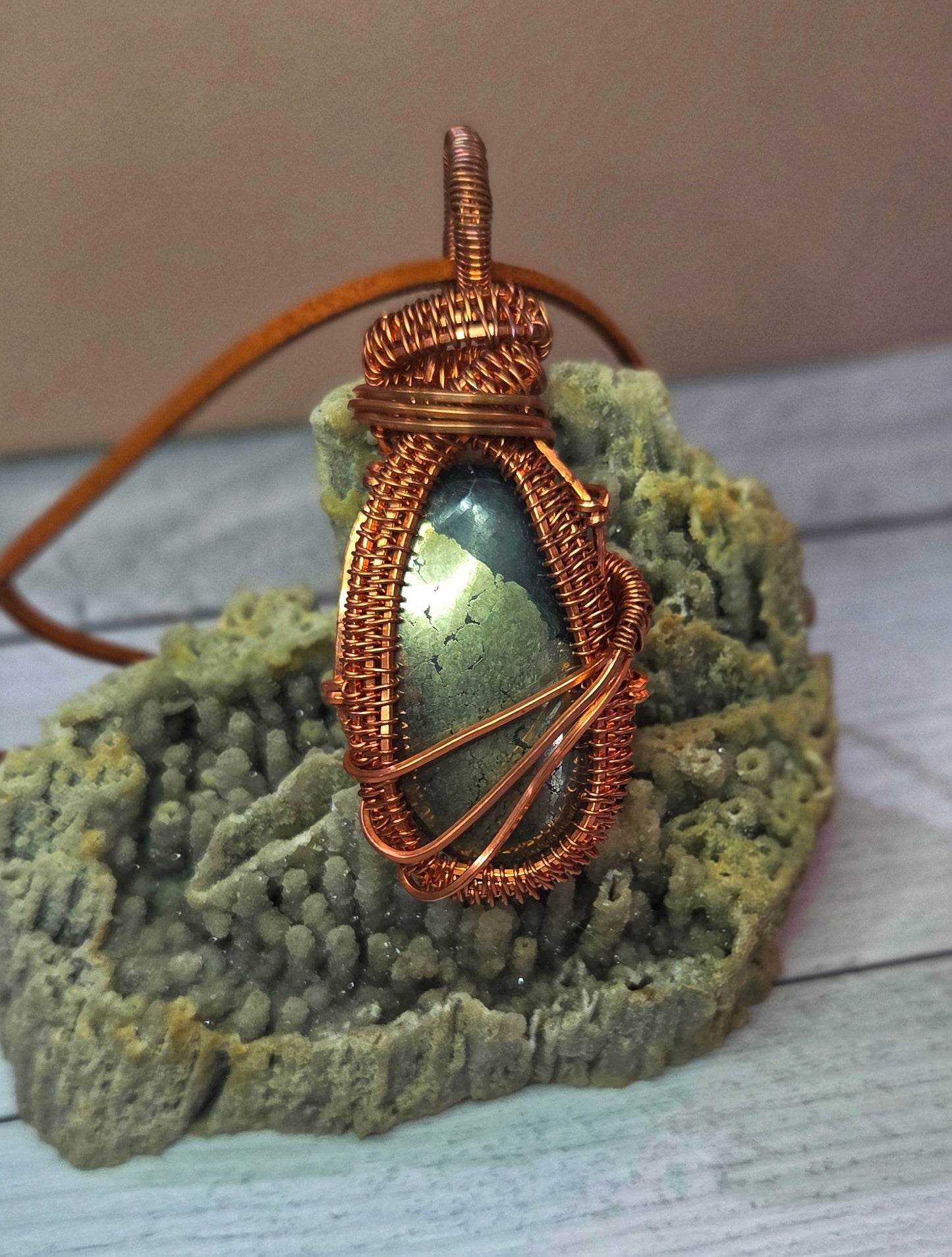 Apache Gold wrapped in copper