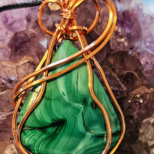 Malachite pendant