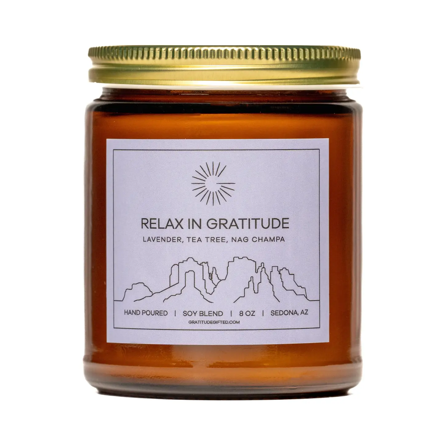 Relax in Gratitude candle