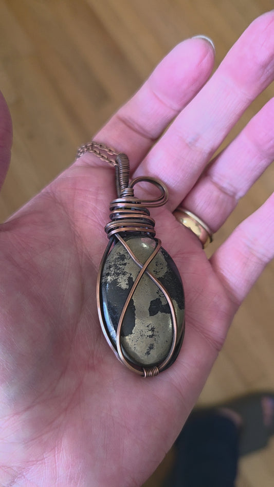 Apache Gold wrapped aged copper