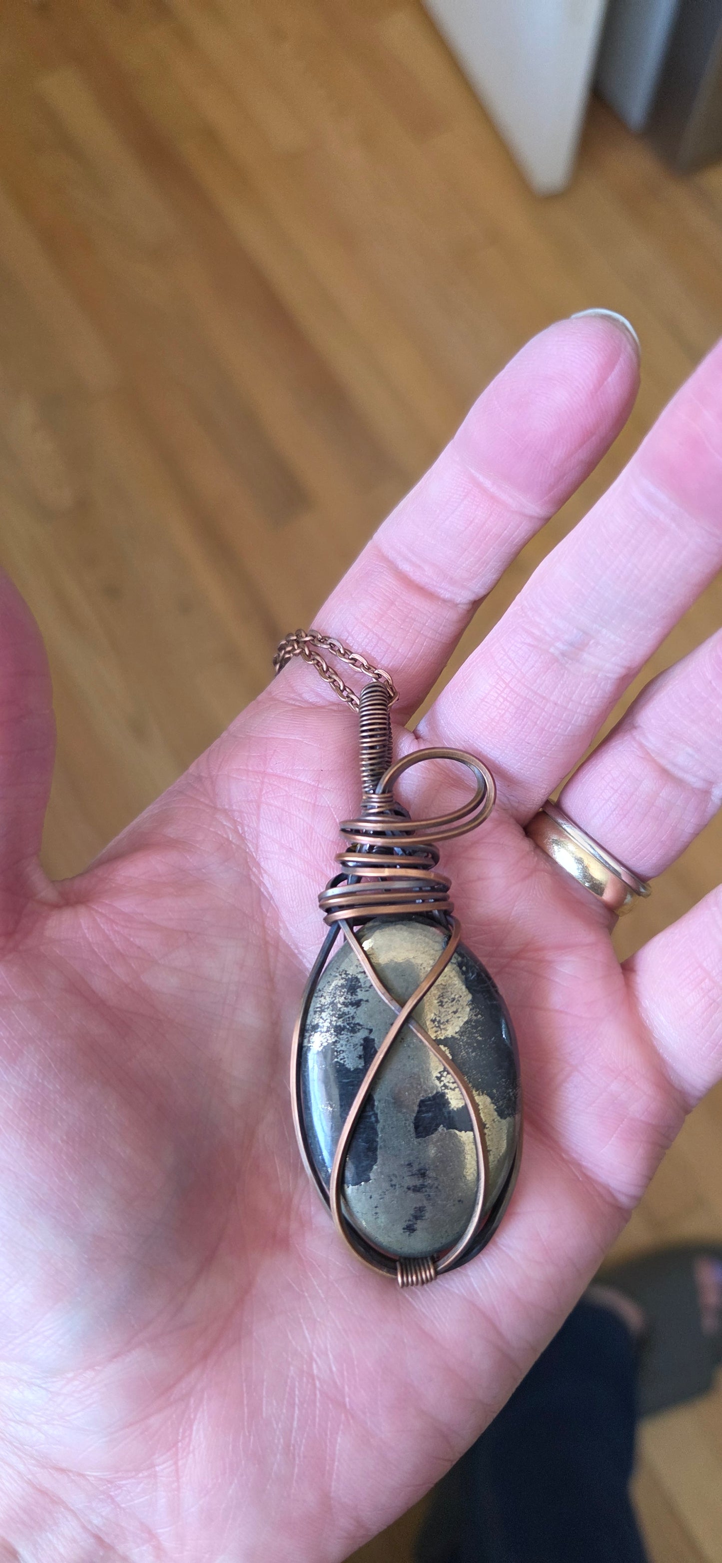 Apache Gold wrapped aged copper