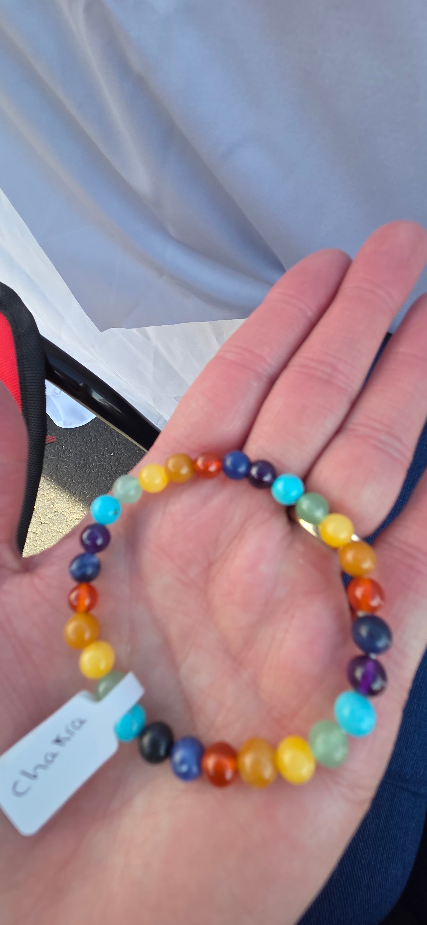 Chakra beaded bracelet