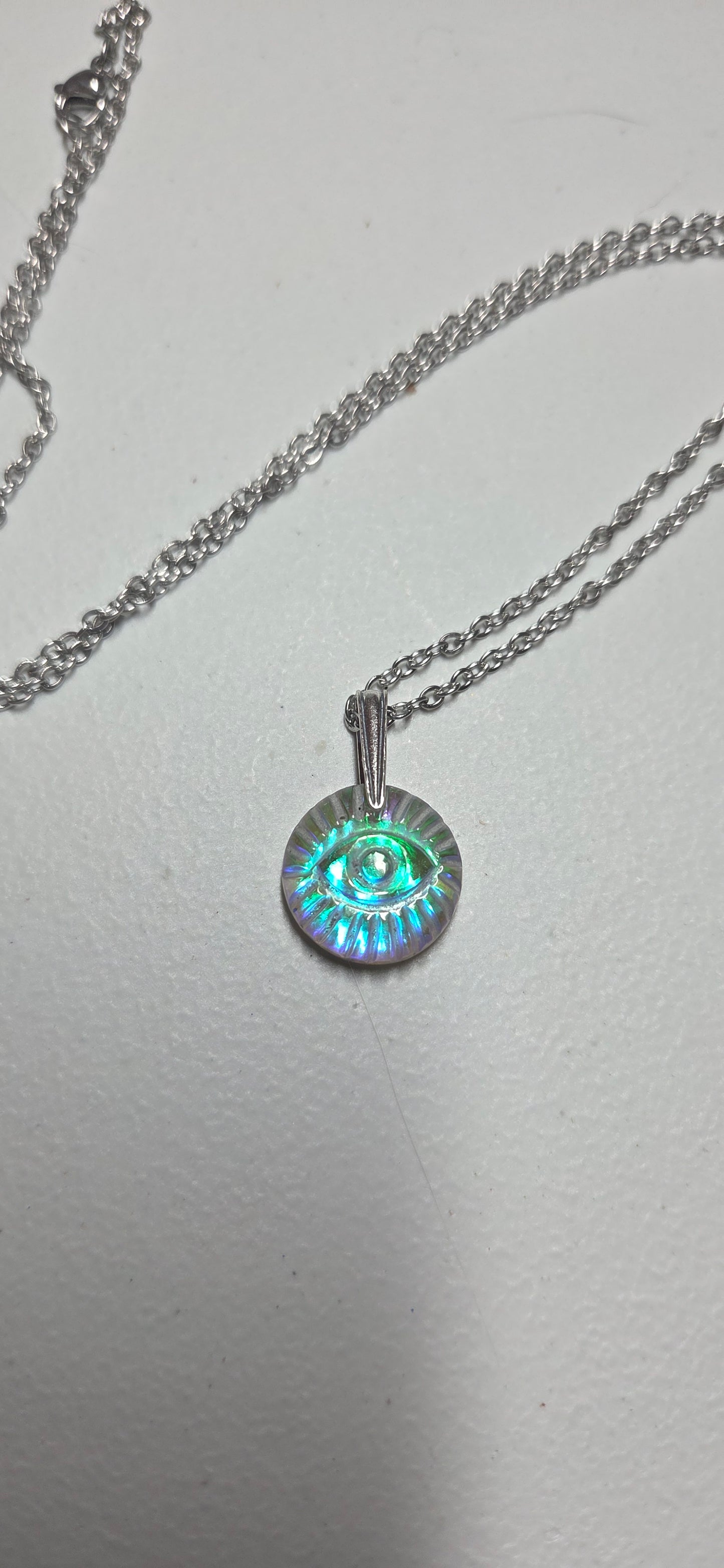 Coated Labradorite Doublet Pendant