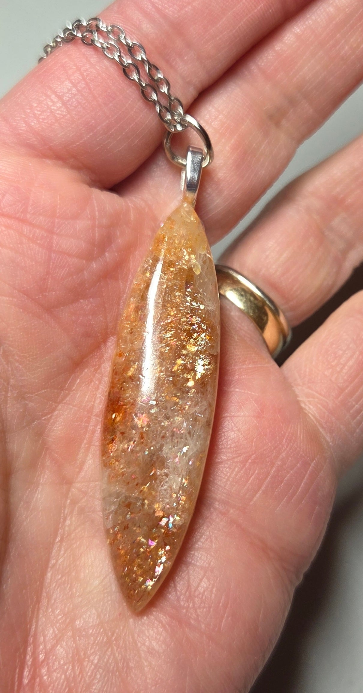 Confetti Sunstone Pendant