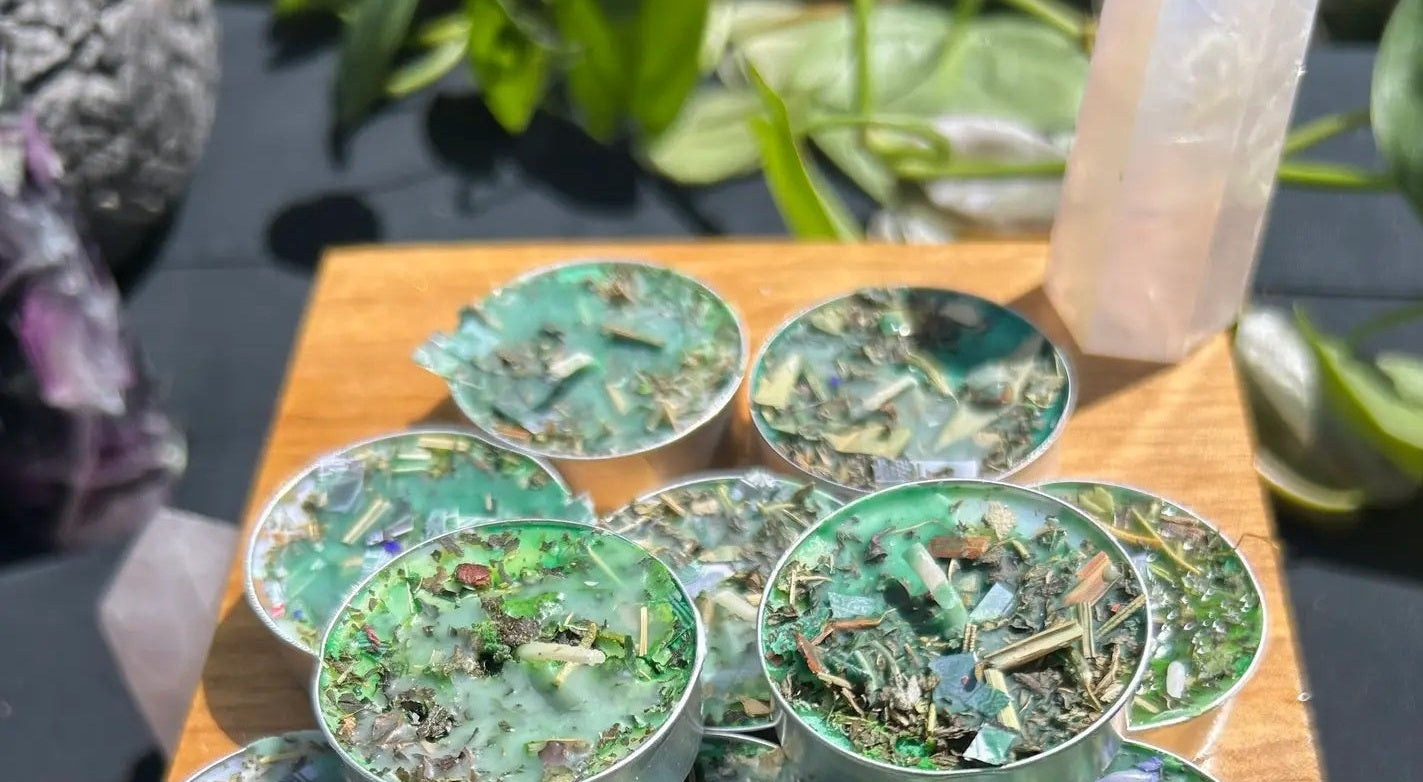 Prosperity and Wealth Tealight Spell Candles