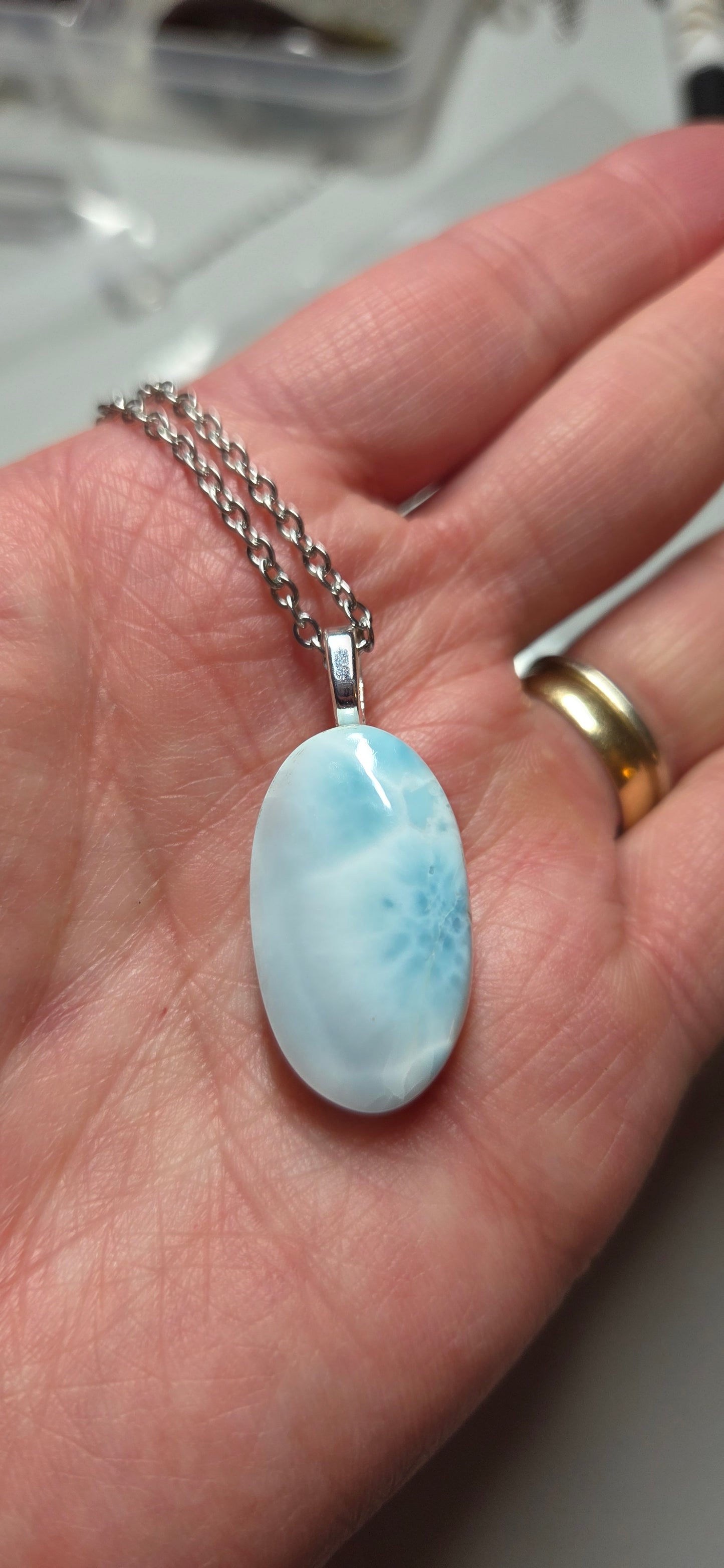 Larimar Pendant